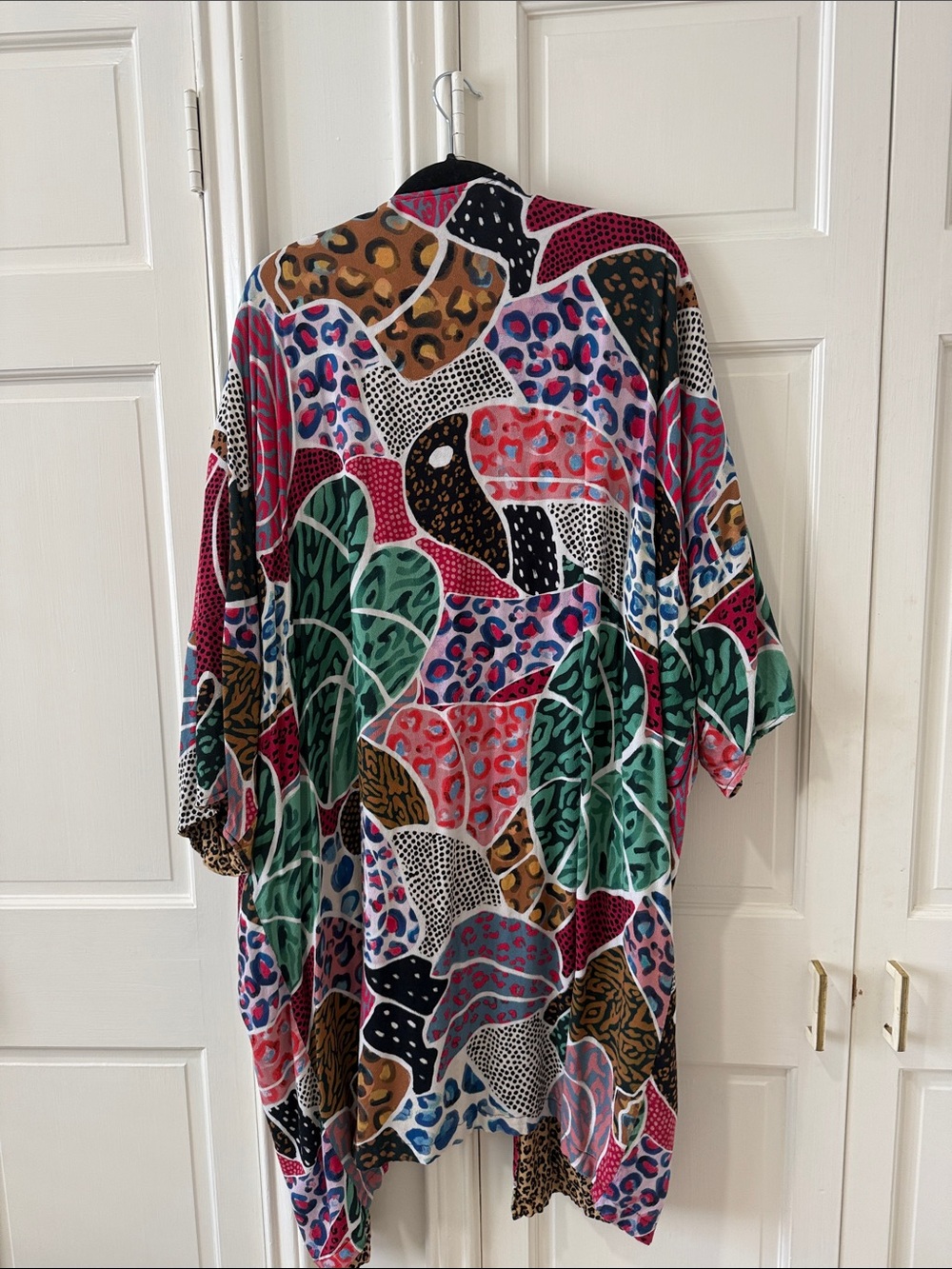 Farm rio Colorful Mixed Animal Print Kimono - Picture 3 of 3